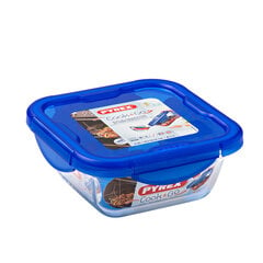 Hermetic Lunch Box Pyrex Cook & Go, 16,7 x 16,7 x 7 cm, 850 ml, 6 kpl. hinta ja tiedot | Elintarvikkeiden säilytysastiat | hobbyhall.fi