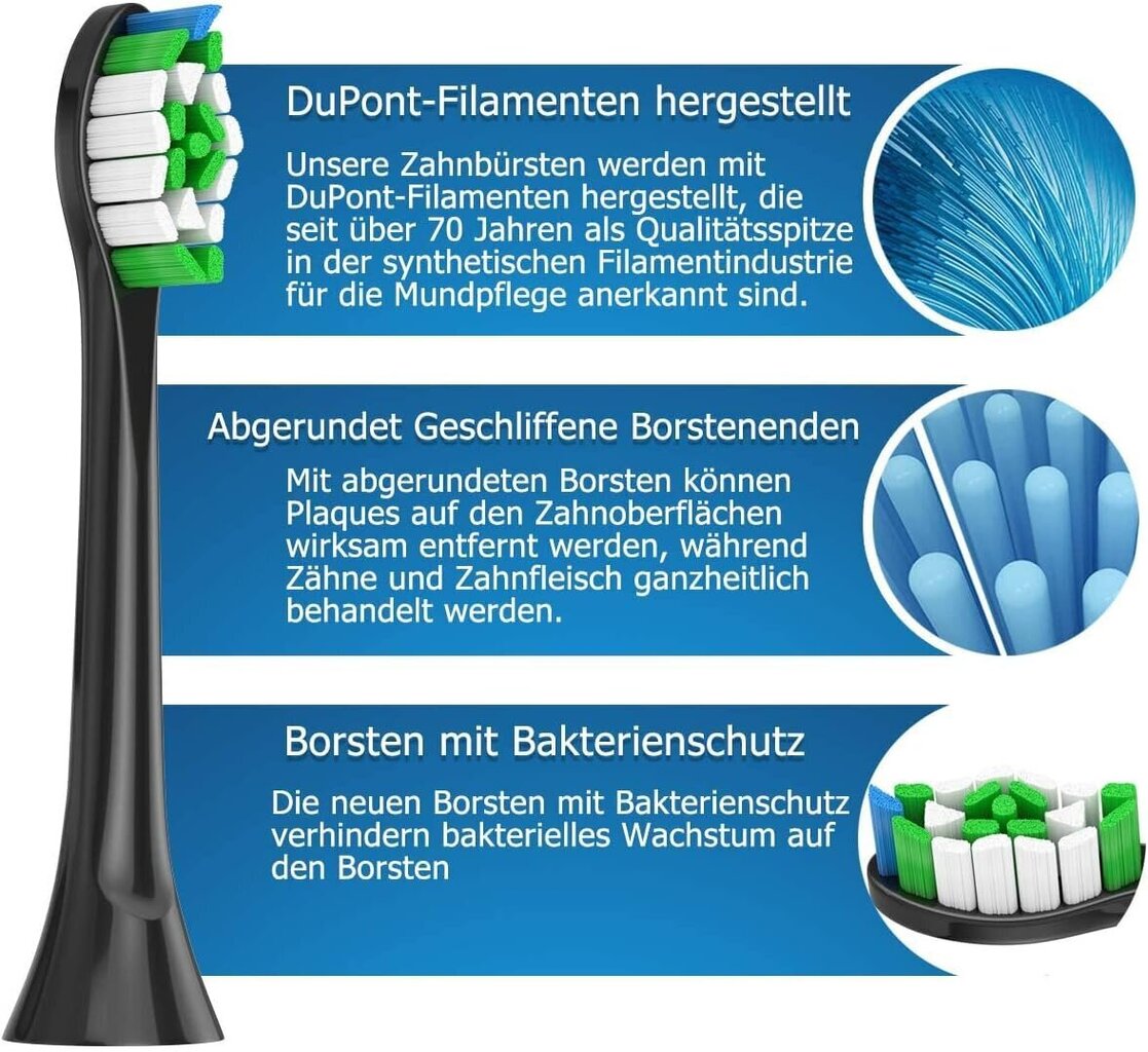 Philips Sonicare Qlebao sähköhammasharjan päät, 12 kpl. Analoginen hinta ja tiedot | Sähköhammasharjan vaihtoharjat | hobbyhall.fi