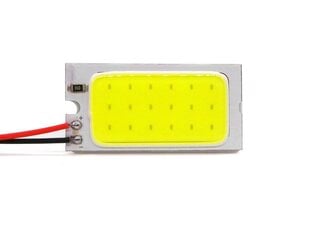 40x20 LED COB paneeli 12V W5W, C5W, BA9S, T10, SV8.5, T4W 350lm, 1 kpl. hinta ja tiedot | Polttimot | hobbyhall.fi