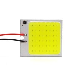 40x35 LED COB paneeli 12V W5W, C5W, BA9S, T10, SV8.5, T4W 600lm, 1 kpl. hinta ja tiedot | Polttimot | hobbyhall.fi