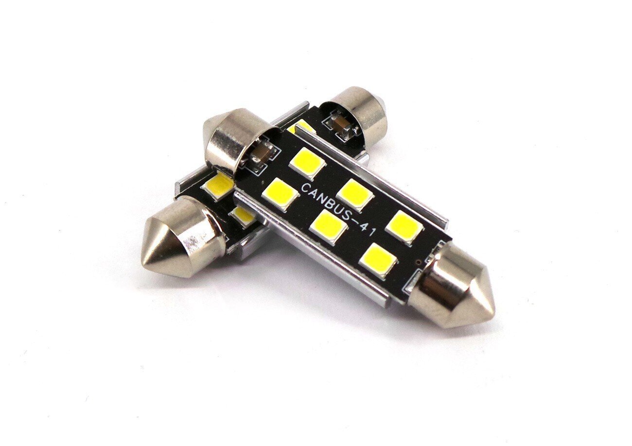 LED-lamppu SV8.5, C10W 12-24V canbus, 41mm 220lm, 1 kpl. hinta ja tiedot | Polttimot | hobbyhall.fi