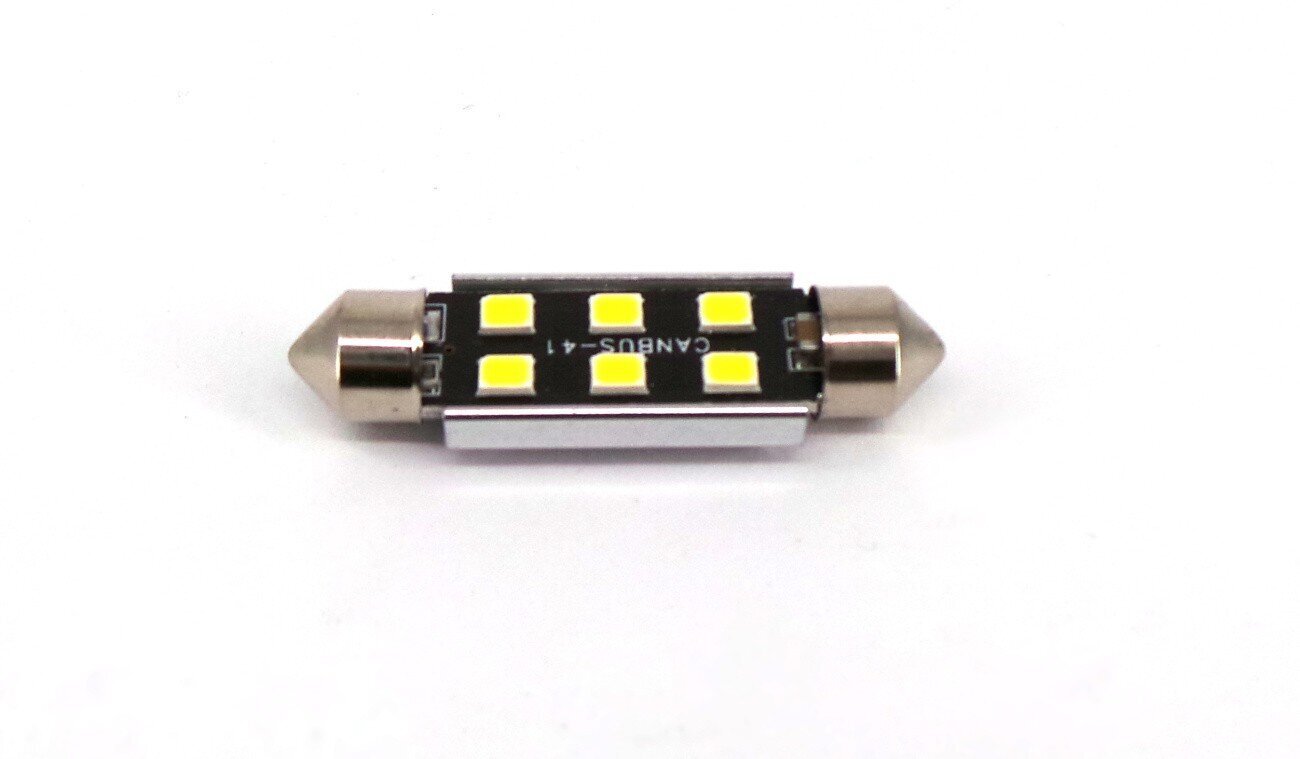 LED-lamppu SV8.5, C10W 12-24V canbus, 41mm 220lm, 1 kpl. hinta ja tiedot | Polttimot | hobbyhall.fi