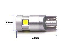 W5W LED-lamppu T10 12-24V canbus, 400lm, 1 kpl. hinta ja tiedot | Polttimot | hobbyhall.fi