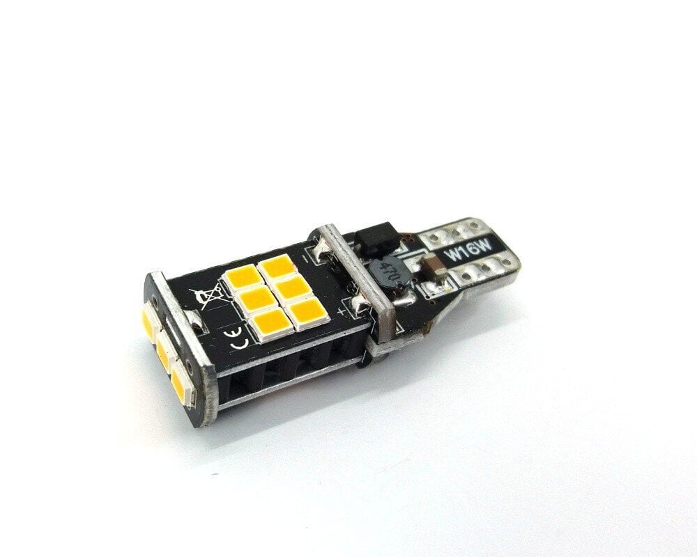 W16W LED T15 12V 980lm canbus, oranssi, 1 kpl. hinta ja tiedot | Polttimot | hobbyhall.fi