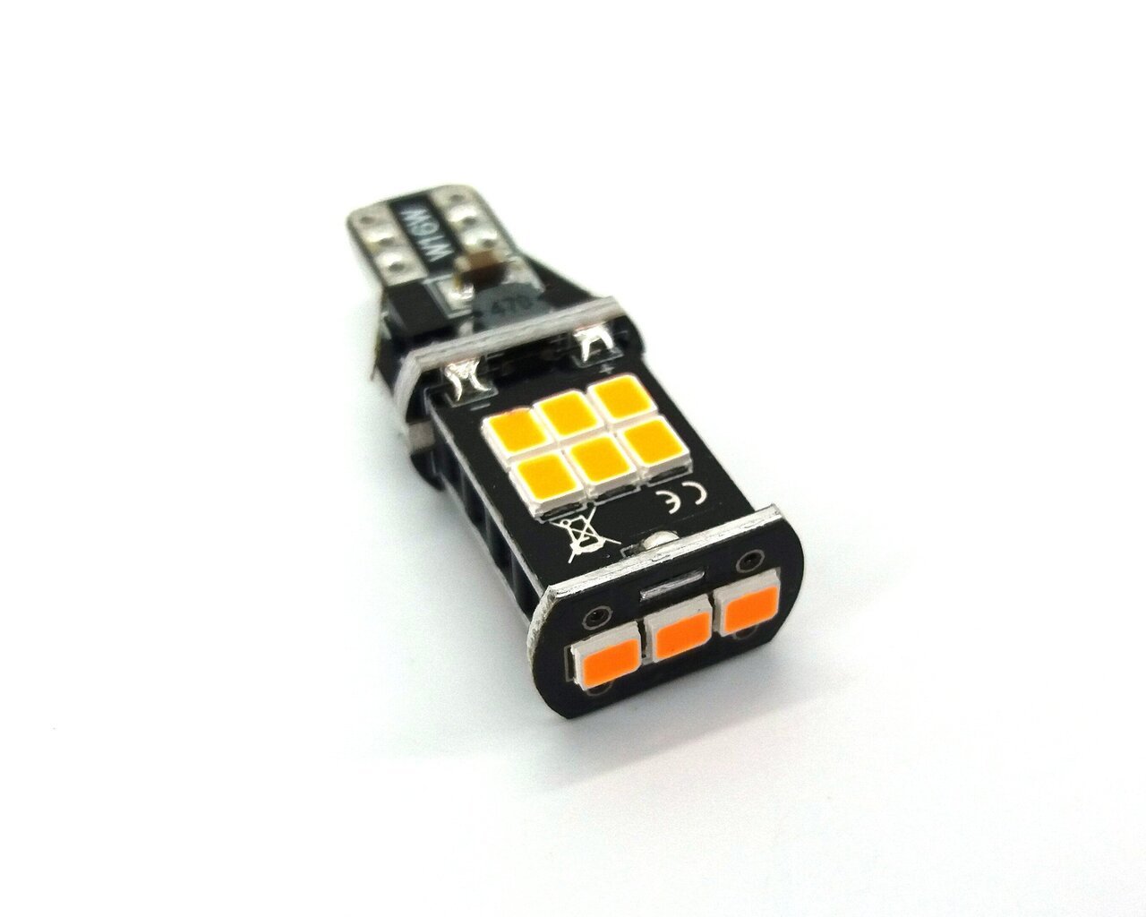 W16W LED T15 12V 980lm canbus, oranssi, 1 kpl. hinta ja tiedot | Polttimot | hobbyhall.fi