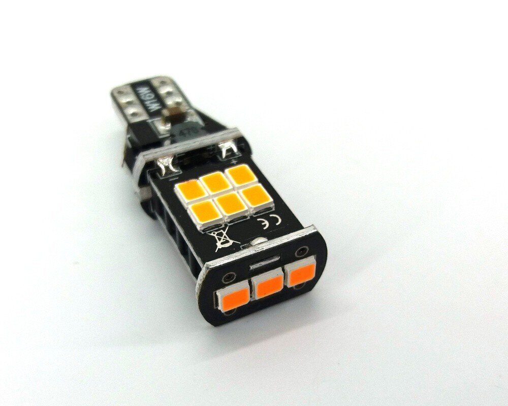 W16W LED T15 12V 980lm canbus, oranssi, 1 kpl. hinta ja tiedot | Polttimot | hobbyhall.fi