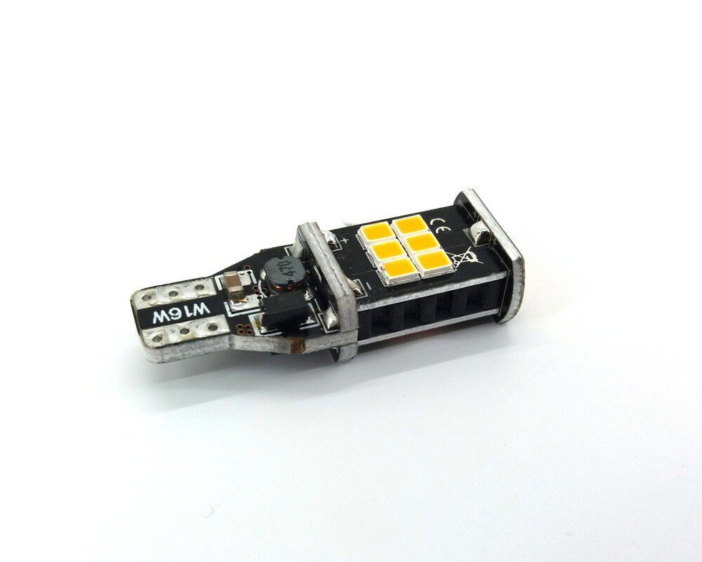 W16W LED T15 12V 980lm canbus, oranssi, 1 kpl. hinta ja tiedot | Polttimot | hobbyhall.fi