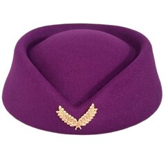 (-Fuchsia)Berettihattu Caps Lentoyhtiön lentoemäntä Lentoemäntä Vintage Looking Hat Univormu hinta ja tiedot | Naisten päähineet | hobbyhall.fi