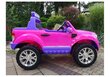 Lasten sähkömaasturi 4 x 4 Ford Ranger, vaaleanpunainen hinta ja tiedot | Lasten sähköautot | hobbyhall.fi