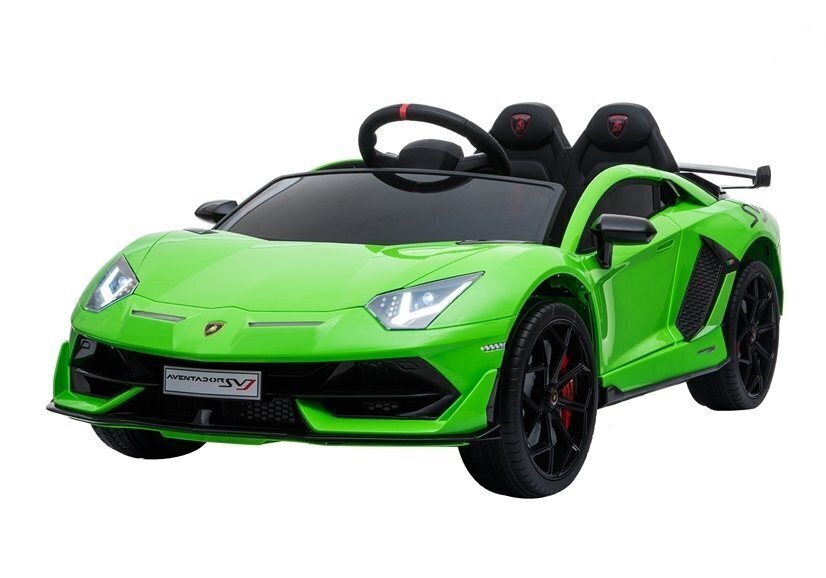 Lamborghini Aventador -sähköauto, lasten, vihreä hinta ja tiedot | Lasten sähköautot | hobbyhall.fi