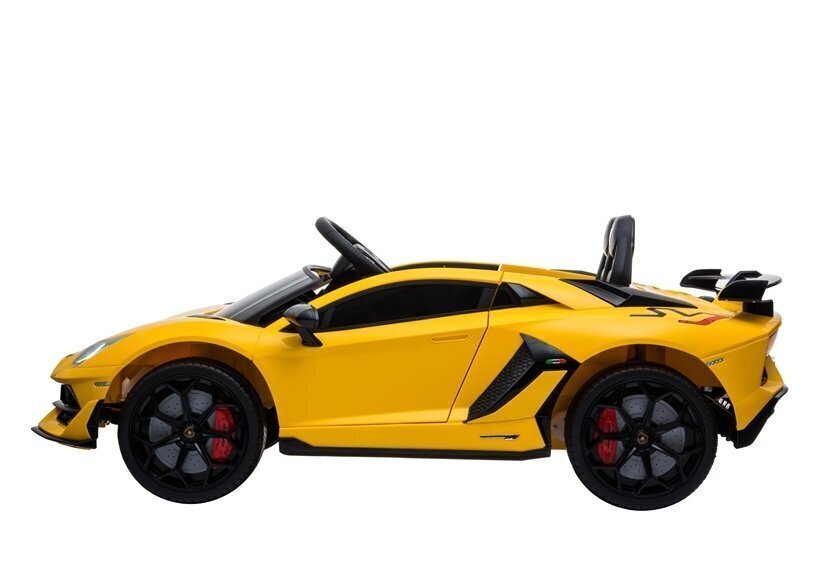 Lamborghini Aventador -sähköauto, lasten, keltainen hinta ja tiedot | Lasten sähköautot | hobbyhall.fi