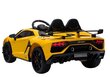 Lamborghini Aventador -sähköauto, lasten, keltainen hinta ja tiedot | Lasten sähköautot | hobbyhall.fi