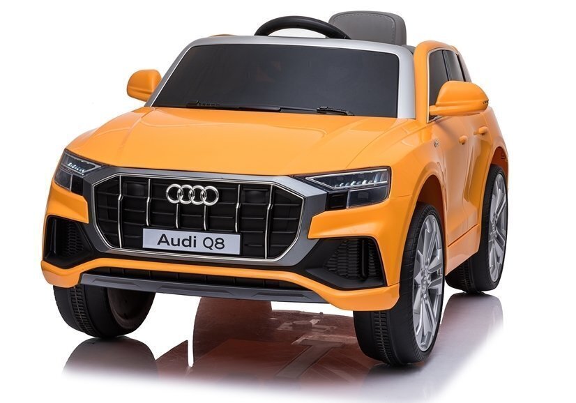 Lasten sähköinen urheiluauto Audi Q8 keltainen hinta ja tiedot | Lasten sähköautot | hobbyhall.fi