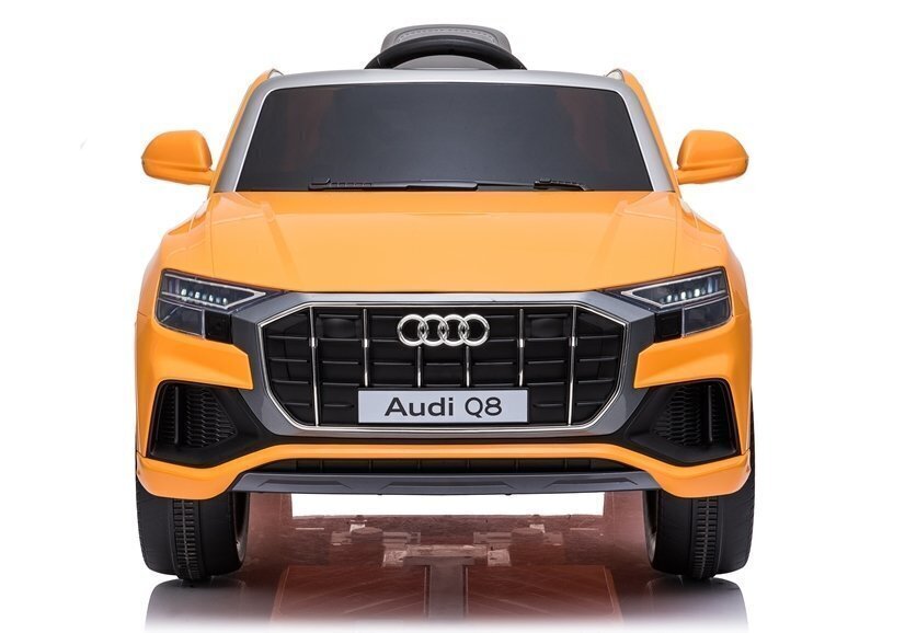 Lasten sähköinen urheiluauto Audi Q8 keltainen hinta ja tiedot | Lasten sähköautot | hobbyhall.fi