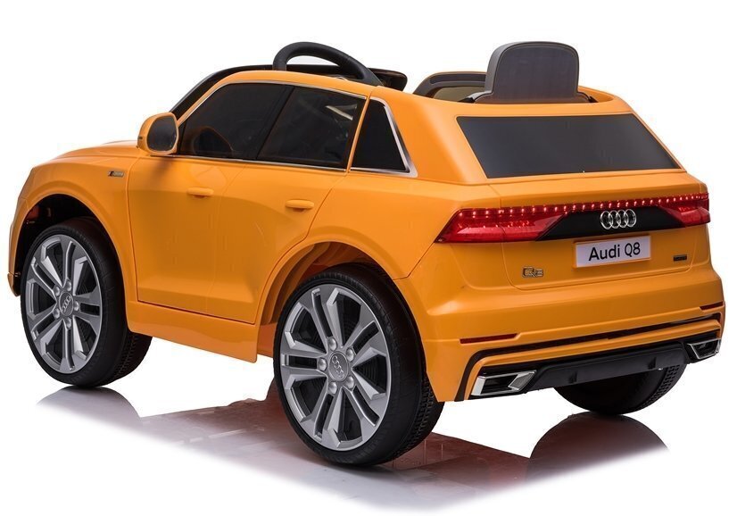 Lasten sähköinen urheiluauto Audi Q8 keltainen hinta ja tiedot | Lasten sähköautot | hobbyhall.fi