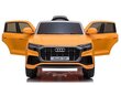 Lasten sähköinen urheiluauto Audi Q8 keltainen hinta ja tiedot | Lasten sähköautot | hobbyhall.fi