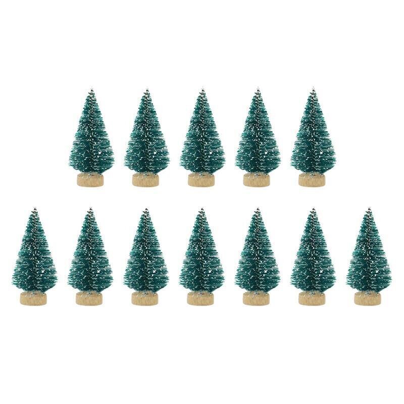 12 kpl Mini joulukuusi 3,5/4,5/6,5 cm Sisal Silkki Cedar Keinotekoinen Xmas Tree Festival Party Miniatyyri kohtauskoristelumalli(4,5 cm ruohonvihreä) hinta ja tiedot | Hauskat juhlapelit ja -tuotteet | hobbyhall.fi