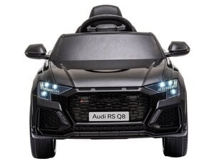 Audi RS Q8 -sähköauto lapsille, 101 x 62 x 51 cm, musta hinta ja tiedot | Lasten sähköautot | hobbyhall.fi