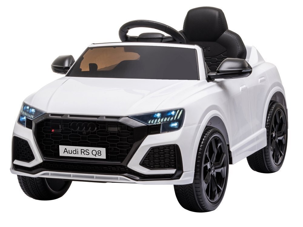 Lasten sähköinen urheiluauto Audi RS Q8, valkoinen hinta ja tiedot | Lasten sähköautot | hobbyhall.fi