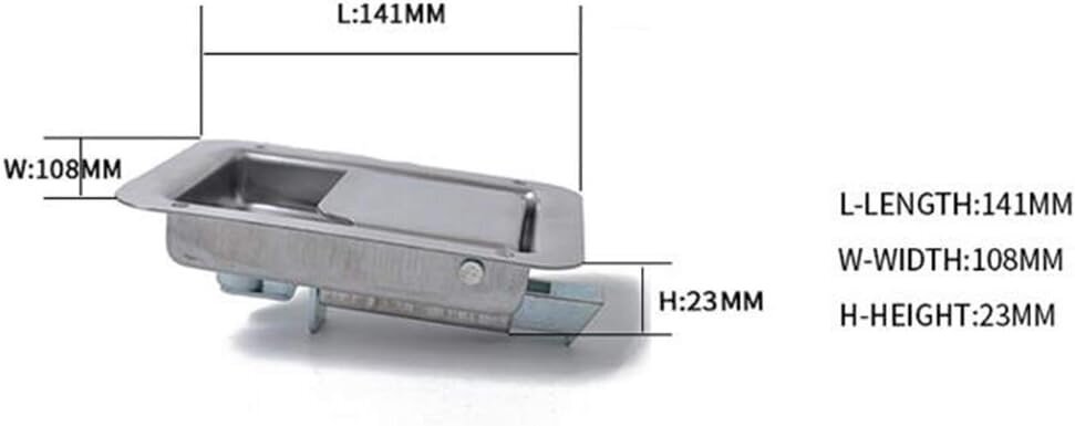 Ruostumattomasta teräksestä valmistettu varkaudenestolukko perävaunuun, asuntovaunuun, kuorma-autoon, matkailuautoon, autoon hinta ja tiedot | Auton sisätilatarvikkeet | hobbyhall.fi