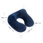 Travel Pillow - 100% Velvet Hair Support matkoille ja lentokoneille tummansininen hinta ja tiedot | Tyynyt | hobbyhall.fi