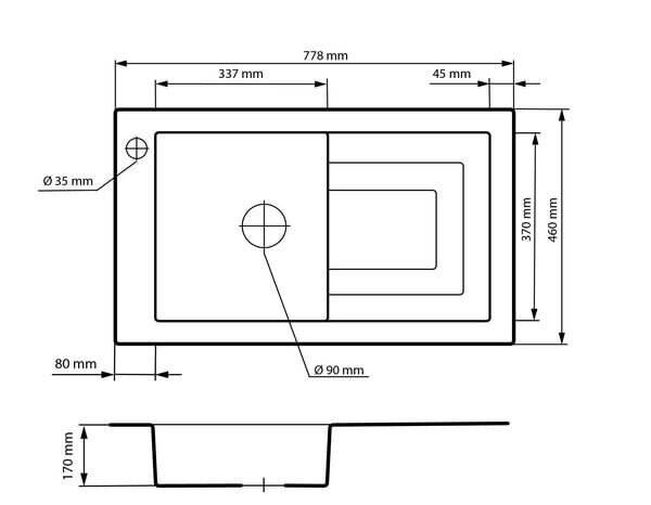 Pesuallas keittiön sekoitushana Granitan setti hinta ja tiedot | Keittiöaltaat | hobbyhall.fi