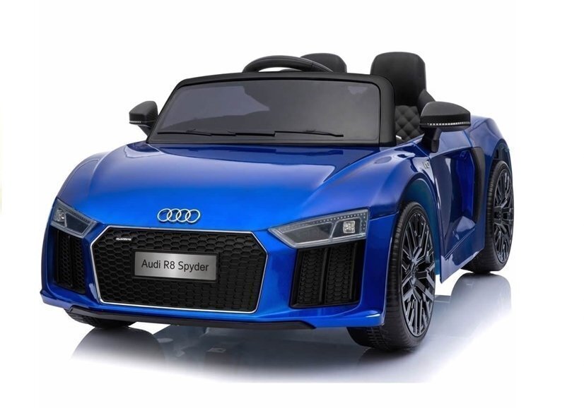 Sähköinen urheiluauto lapsille Audi R8 Spyder, sininen. hinta ja tiedot | Lasten sähköautot | hobbyhall.fi