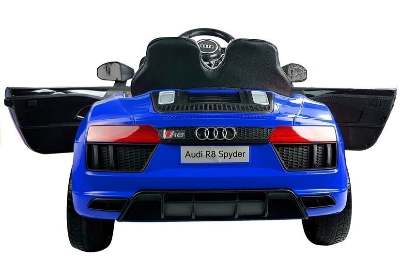 Sähköinen urheiluauto lapsille Audi R8 Spyder, sininen. hinta ja tiedot | Lasten sähköautot | hobbyhall.fi