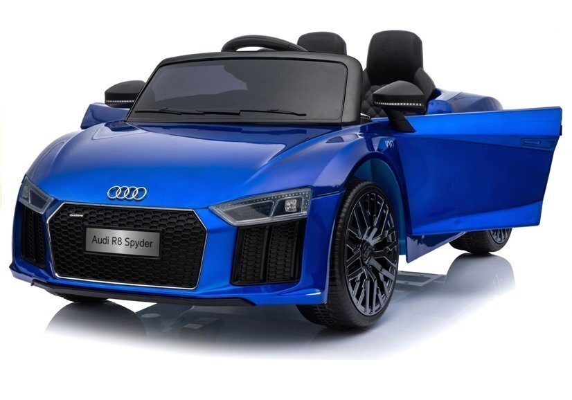 Sähköinen urheiluauto lapsille Audi R8 Spyder, sininen. hinta ja tiedot | Lasten sähköautot | hobbyhall.fi