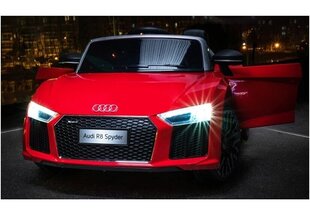 Lasten sähköinen urheiluauto Audi R8 Spyder, punainen hinta ja tiedot | Lasten sähköautot | hobbyhall.fi