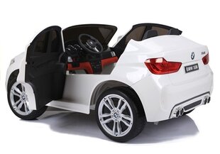 BMW X6 sähköauto lapsille, valkoinen hinta ja tiedot | Lasten sähköautot | hobbyhall.fi