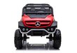 Mercedes Unimog 4 x 4 -sähkömaasturi, punainen hinta ja tiedot | Lasten sähköautot | hobbyhall.fi