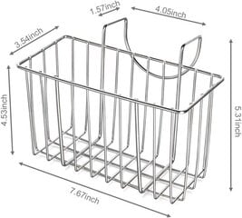 Keittiösienen pidike ruostumatonta terästä Keittiön tiskialtaan ripustuskori Saippua-astia Nesteenpoistoaine Korin tyhjennys sienelle/Tiskialtaan tulpalle/saippualle/harjalle/tarvikkeille hinta ja tiedot | Kylpyhuoneen sisustus | hobbyhall.fi