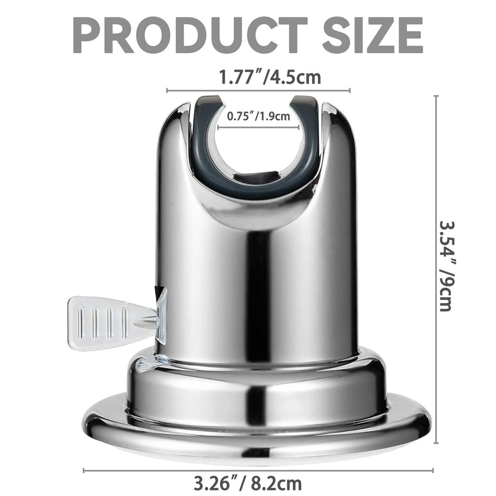 Suihkuteline, Vaihdettava käsin vahva imukuppi Suihkupään pidike, säädettävä universaali imukuppiteline, irrotettava seinä-imukuppiteline, ABS-muovi hinta ja tiedot | Kylpyhuoneen sisustus | hobbyhall.fi
