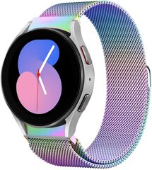 Milanolainen kellonranneke Samsung Galaxy Watch -kellolle 6/5/4/7/FE ranneke 40 mm 44 mm naisille/miehille, magneettinen silmukkaranneke, ei väliä metalliverkkoranneke Värikäs hinta ja tiedot | Älykellojen ja aktiivisuusrannekkeiden lisätarvikkeet | hobbyhall.fi