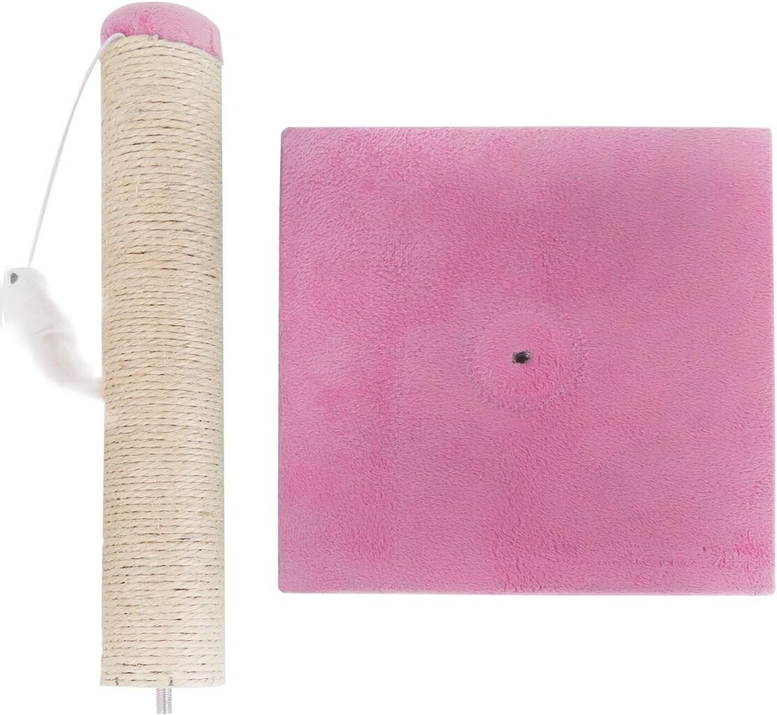 Sisal-kissan raapimispuu lelulla. Pieni, Sininen. Mitat: 25 * 25 * 35 cm Pinkki hinta ja tiedot | Koiran lelut | hobbyhall.fi