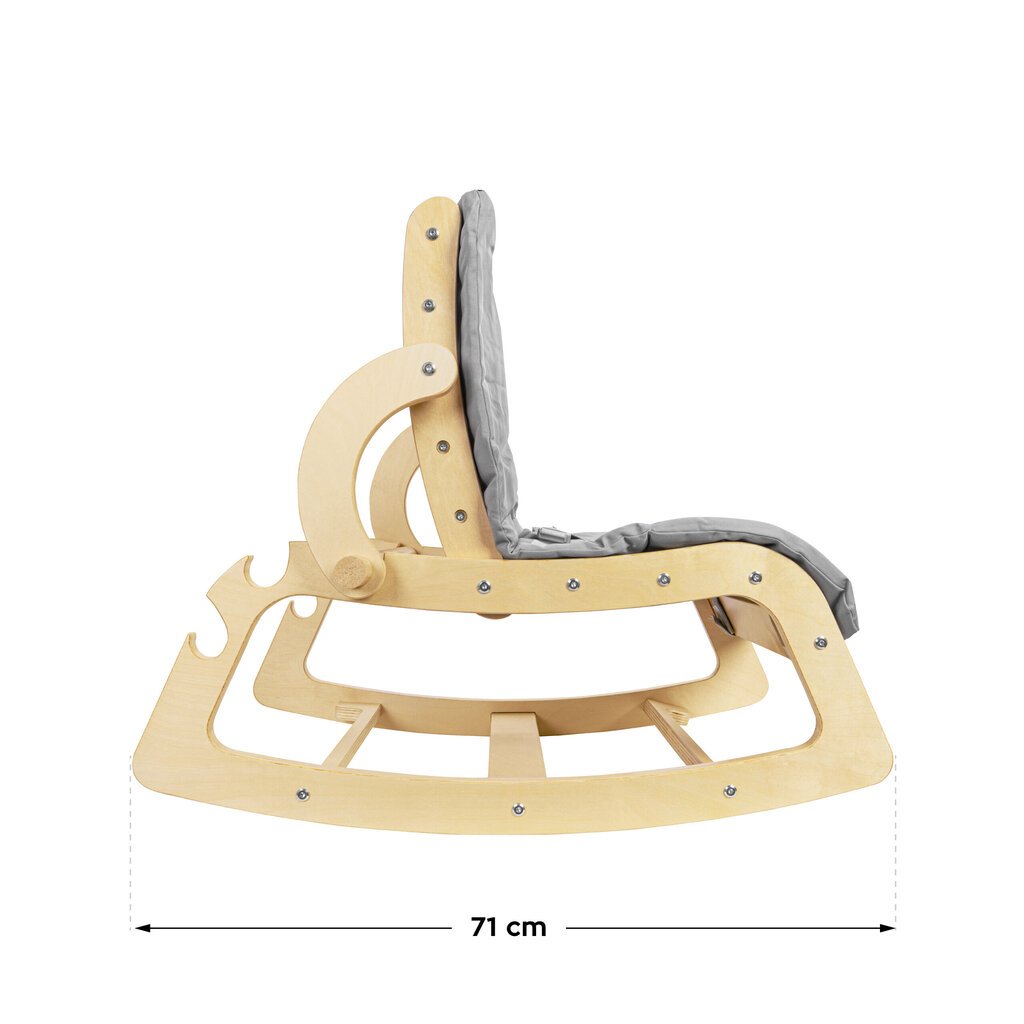 Keinutuoli Moon 40 Harmaa hinta ja tiedot | Sitterit | hobbyhall.fi