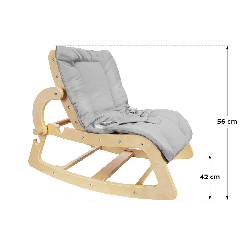 Keinutuoli Moon 40 Harmaa hinta ja tiedot | Sitterit | hobbyhall.fi