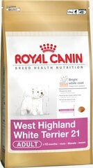 Royal Canin valkoinen länsiylämaanterrieri aikuinen 0,5 kg hinta ja tiedot | Koiran kuivaruoka | hobbyhall.fi