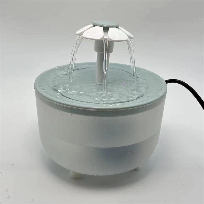 Pet Water Fountain USB Hiljainen Automaattinen Suodatettu 1200ml Kissoille US Plug 110V+1.2L 15 15 9 CM Valkoinen pitkä putki hinta ja tiedot | Pieneläinten häkit ja tarvikkeet | hobbyhall.fi