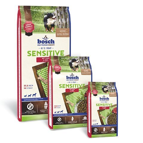 Bosch Sensitive Lamb & Rice (High Premium), 15kg hinta ja tiedot | Koiran kuivaruoka | hobbyhall.fi