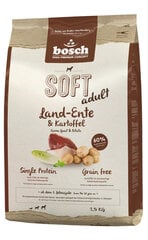 Koiran kuivaruoka Bosch HPC Soft + Farm Duck viljaton (yksi proteiini) 2,5 kg hinta ja tiedot | Koiran kuivaruoka | hobbyhall.fi