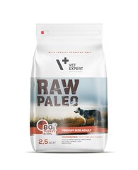 .Raw Paleo keskikasvuisille koirille Adult Medium, 2,5 kg hinta ja tiedot | Raw Paleo Lemmikit | hobbyhall.fi