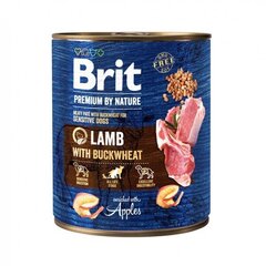Brit Premium by Nature Lamb with Buckwheat säilykkeet koirille 800g hinta ja tiedot | Koiran märkäruoka | hobbyhall.fi