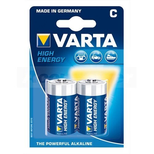 Paristot Varta High Energy C 2 kpl. hinta ja tiedot | Paristot | hobbyhall.fi