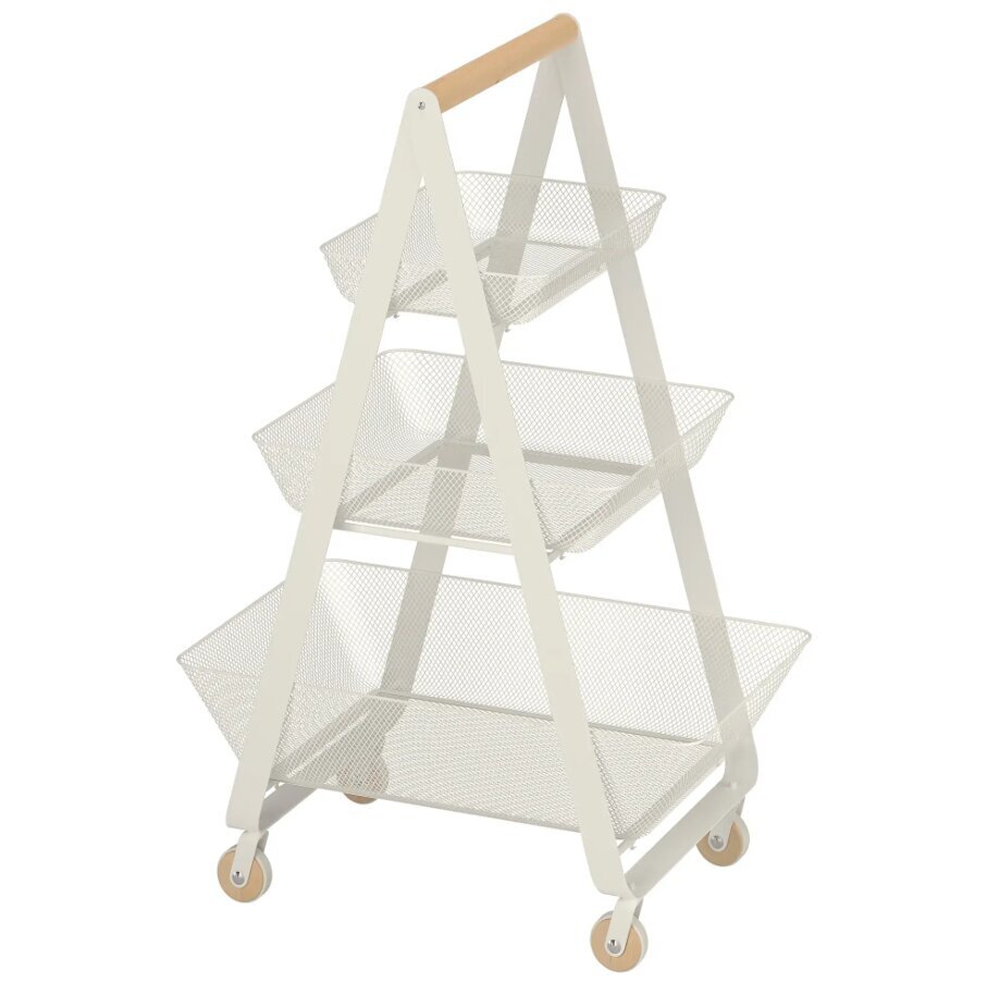 Hyllyvaunu Ikea Risatorp valkoinen 57x39x86 cm hinta ja tiedot | Hyllyt | hobbyhall.fi