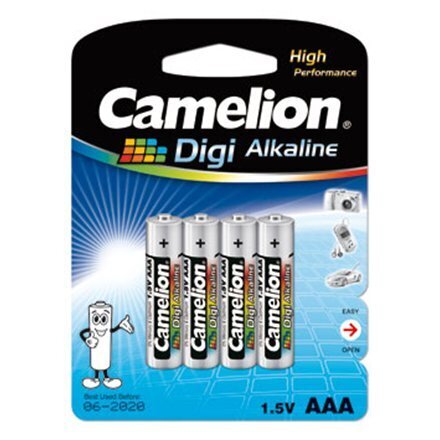 Paristot Camelion Digi Alkaline AAA (LR03), 4 kpl hinta ja tiedot | Paristot | hobbyhall.fi
