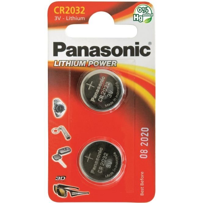 Panasonic CR2032 / 2B -akku hinta ja tiedot | Paristot | hobbyhall.fi