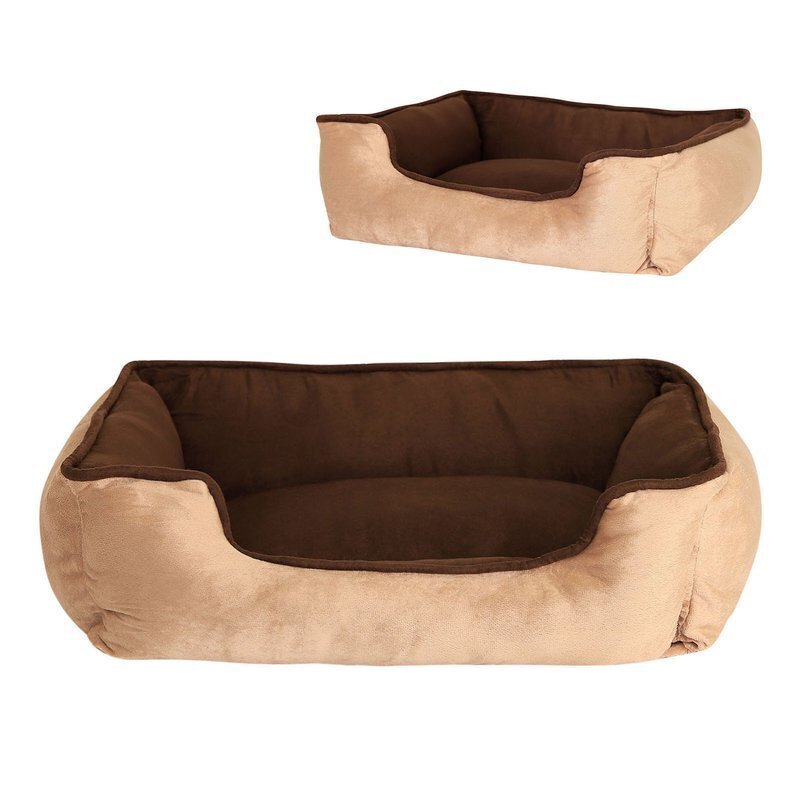 2in1 pesä lemmikille, 80 x 60 cm, ruskea/beige hinta ja tiedot | Pedit ja pesät | hobbyhall.fi