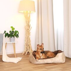 2in1 pesä lemmikille, 80 x 60 cm, ruskea/beige hinta ja tiedot | Pedit ja pesät | hobbyhall.fi